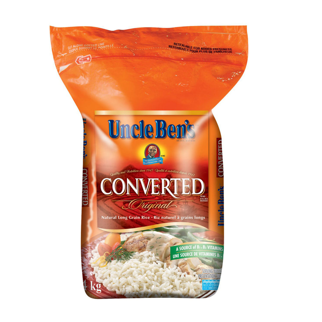 BEN'S ORIGINAL CONVERTED riz étuvé à long grain, sac de 4 kg La